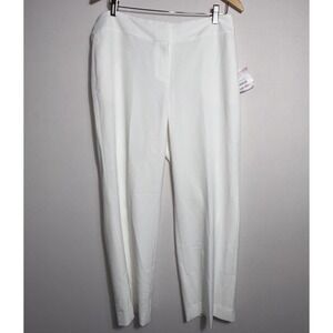 Kasper Straight Leg Pants Women's Petite 10 Zipper‎ Fly Hook-and-Bar Closure